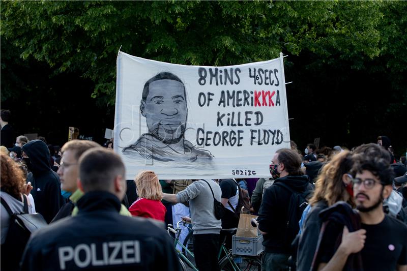 Protests over George Floyd's death in Berlin