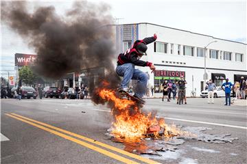 USA LOS ANGELES GEORGE FLOYD DEATH PROTEST