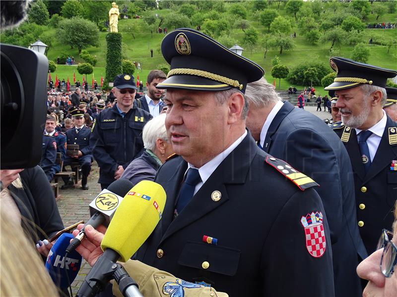 Croatian firefighters go on pilgrimage to Marija Bistrica