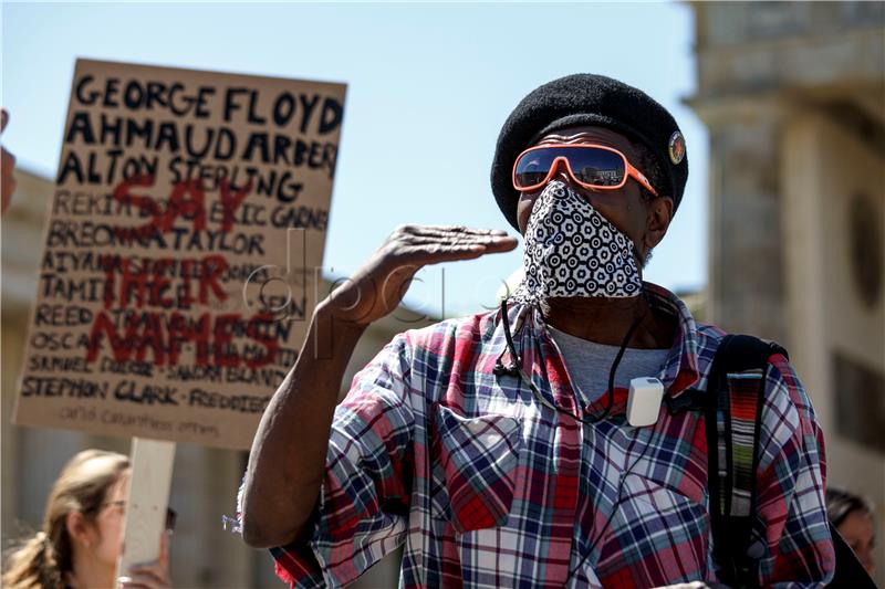 Protest over George Floyd death in Berlin