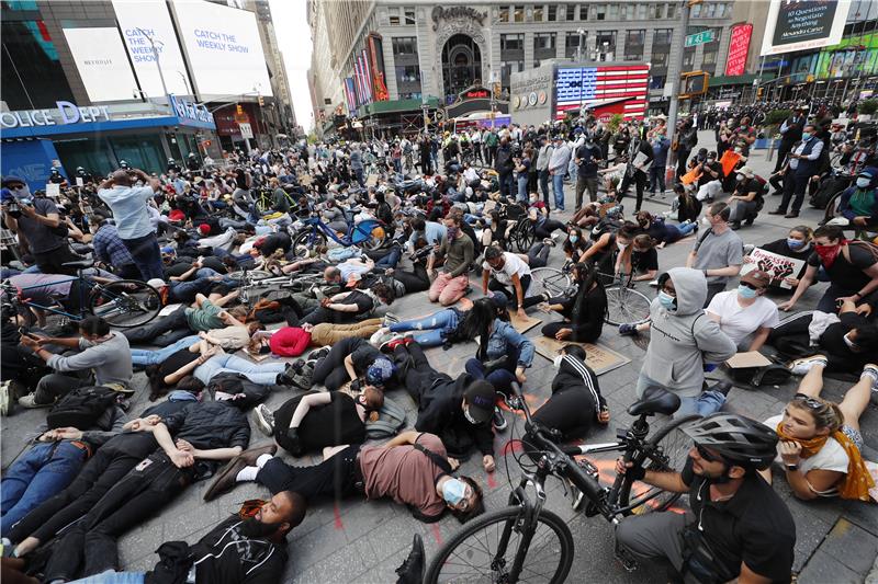 USA GEORGE FLOYD DEATH PROTEST NYC