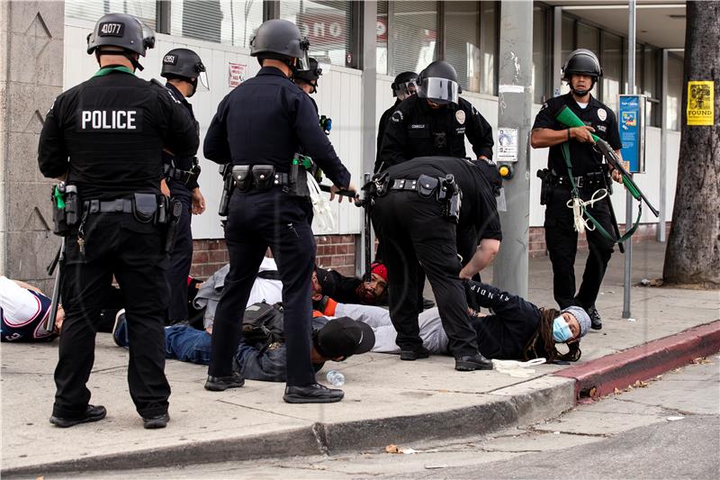 USA LOS ANGELES GEORGE FLOYD DEATH PROTEST