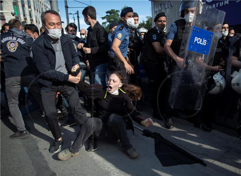 TURKEY USA POLICE VIOLENCE PROTEST