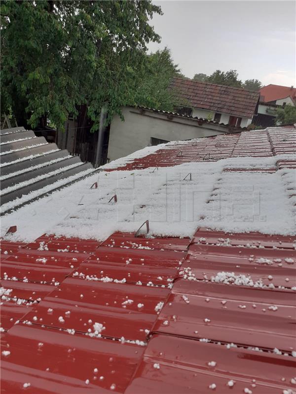 Tuča na području Koprivnice napravila štete