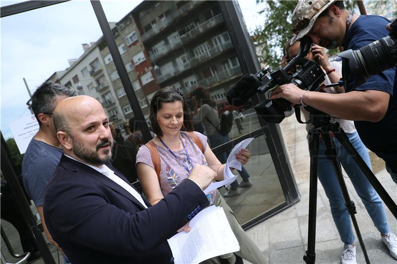 Konferencija za medije predsjednika Gradske organizacije SDP-a Zagreb Gordana Marasa