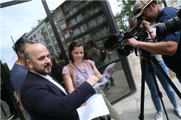 Konferencija za medije predsjednika Gradske organizacije SDP-a Zagreb Gordana Marasa