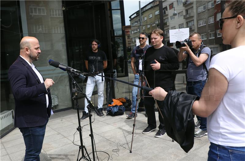 Konferencija za medije predsjednika Gradske organizacije SDP-a Zagreb Gordana Marasa