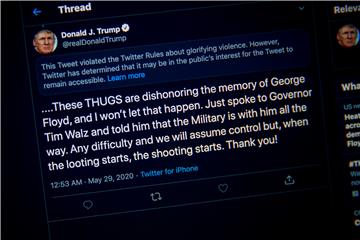 Twitter onemogućio Trumpovu video posvetu Floydu zbog autorskih prava 