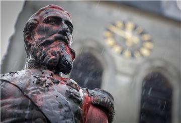 BELGIUM LEOPOLD II STATUE REMOVAL