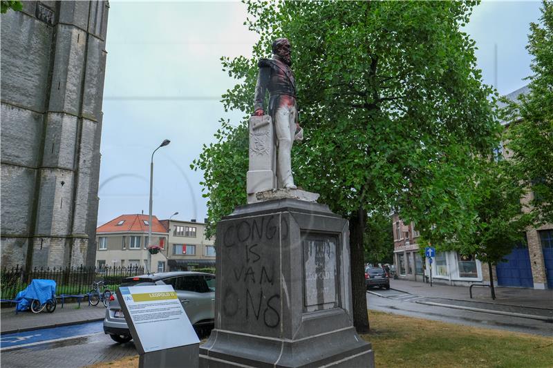 BELGIUM LEOPOLD II STATUE REMOVAL