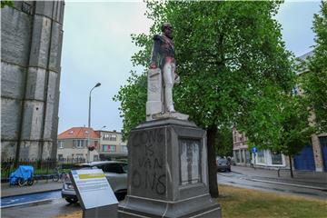 BELGIUM LEOPOLD II STATUE REMOVAL