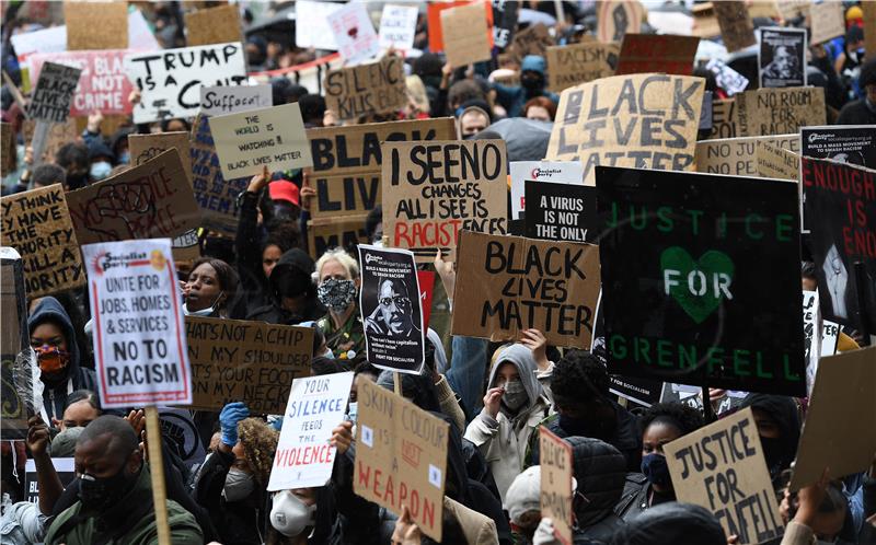 BRITAIN PROTEST RACISM BLACK LIVES MATTER