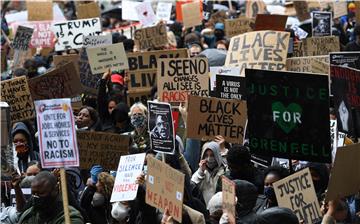 BRITAIN PROTEST RACISM BLACK LIVES MATTER