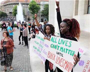 Rally held in Zagreb in support of Black Lives Matter movement