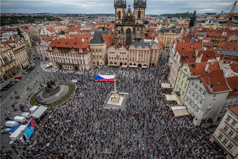 CZECH REPUBLIC PROTEST PANDEMIC CORONAVIRUS COVID 19