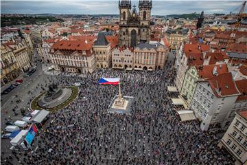 CZECH REPUBLIC PROTEST PANDEMIC CORONAVIRUS COVID 19