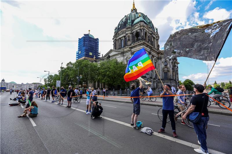 GERMANY BERLIN PROTEST SOLIDARITY