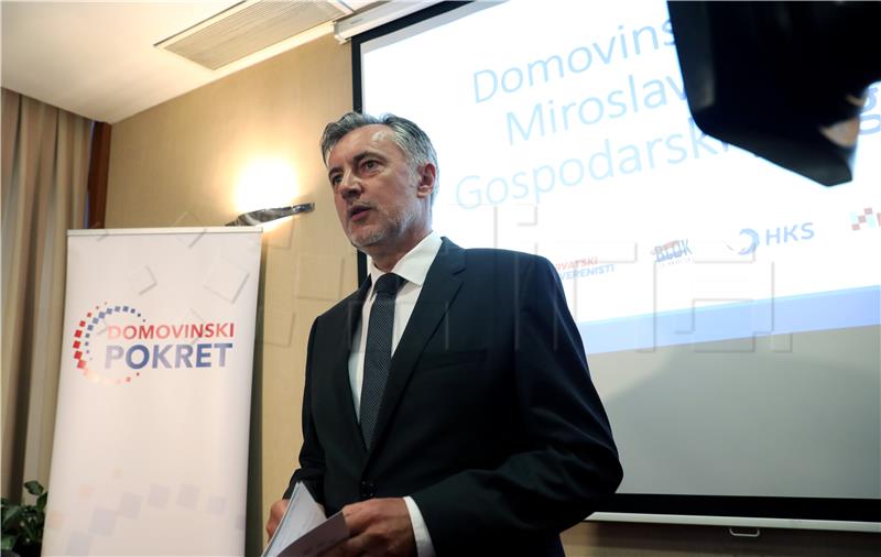 Domovinski pokret predstavio gospodarski program