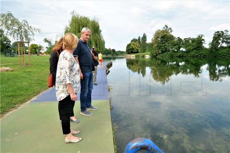 Karlovac: Otvorena sezona kupanja na gradskom kupalištu "Foginovo" na Korani