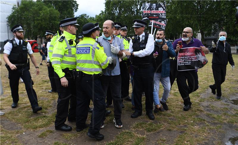 BRITAIN KURDS PROTEST