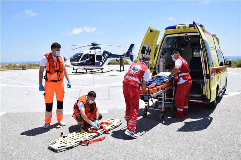 Dubrovnik: Ministar Beroš na vježbi Hitne helikopterske službe