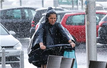 Ljetni pljusak u Zagrebu