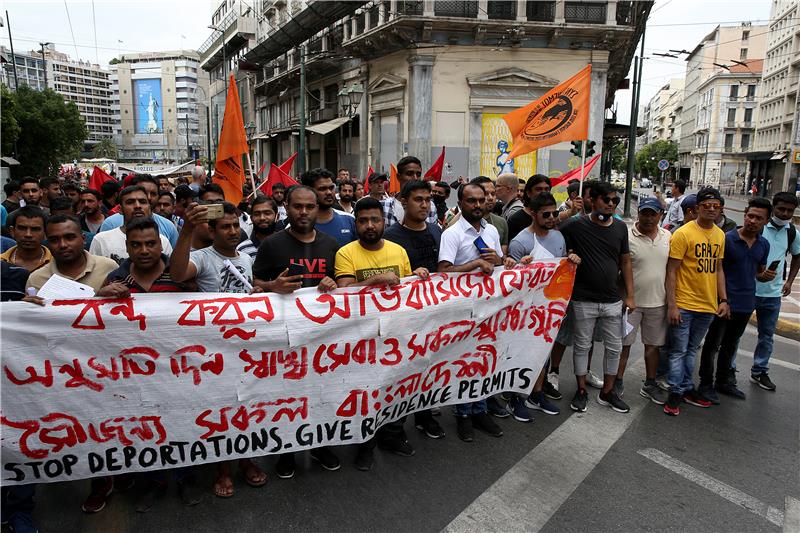 GREECE REFUGEES PROTEST