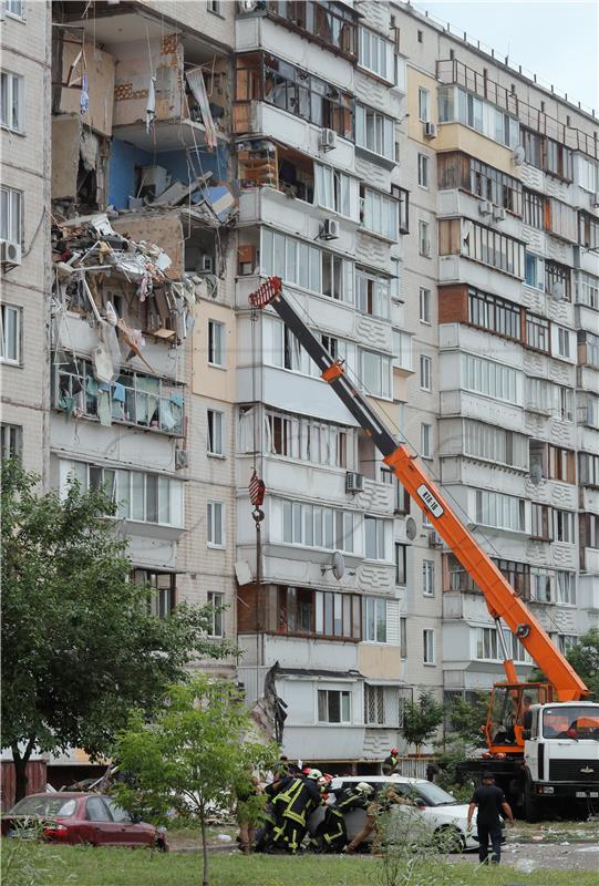 UKRAINE BUILDING EXPLOSION