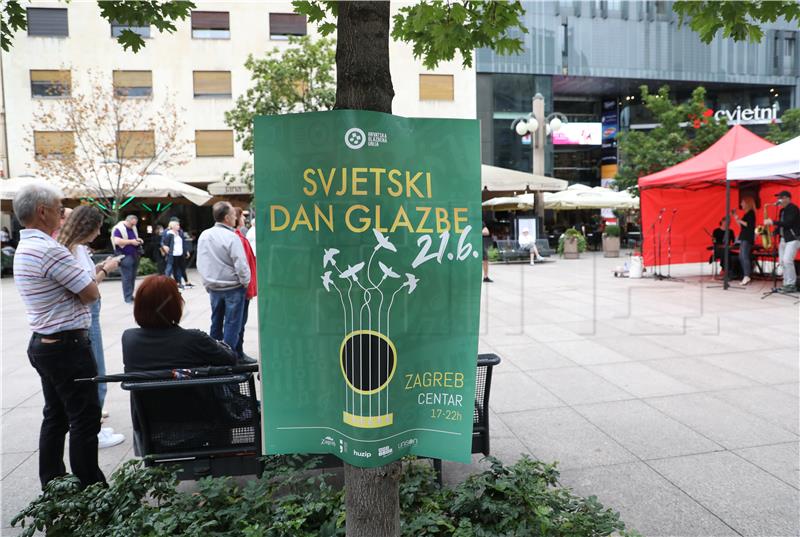 Svjetski dan glazbe obilježen koncertima na trgovima, ulicama i parkovima Zagreba