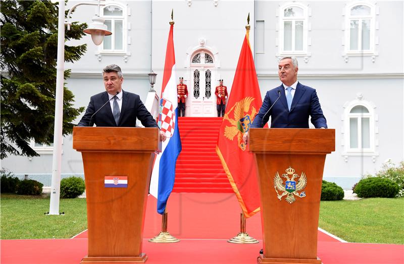 Croatian president begins two-day visit to Montenegro