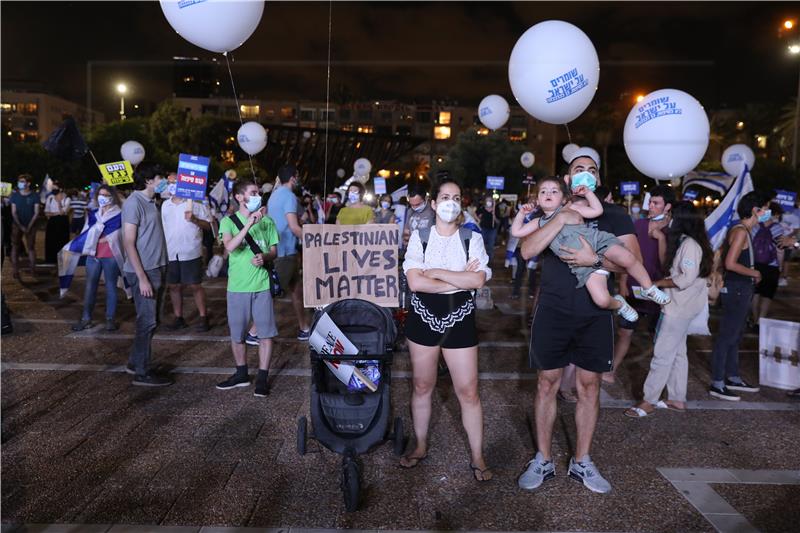 ISRAEL PROTEST PALESTINIAN CONFLICT WEST BANK ANNEXATION