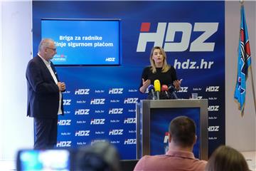 Konferencija za medije Davora Božinovića i Nikoline Brnjac