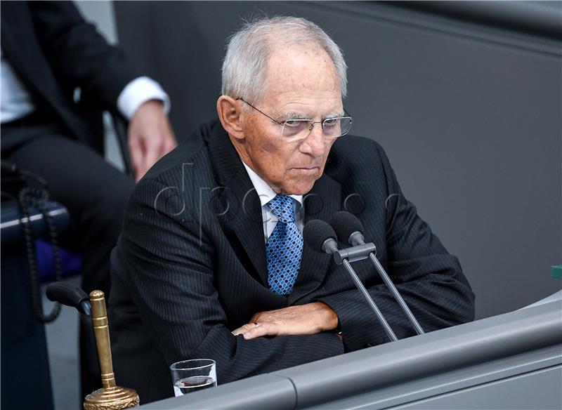 German Bundestag President Wolfgang Schaeuble