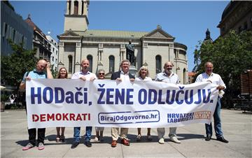 Demokrati i Hrvatski laburisti na temu "HODači, ŽENE ODLUČUJU"