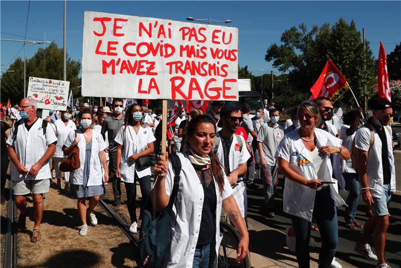 FRANCE PROTEST LABOR HOSPITAL WORKERS