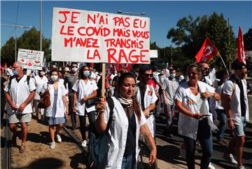 FRANCE PROTEST LABOR HOSPITAL WORKERS