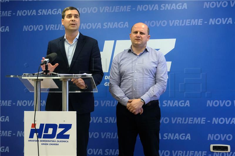 Konferencija za novinare zagrebačkog HDZ-a