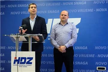 Konferencija za novinare zagrebačkog HDZ-a