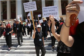 GREECE TIURISM GUIDES PROTEST