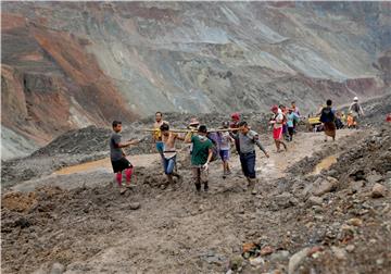 MYANMAR ACCIDENT LANDSLIDE JADE MINE