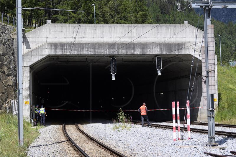 SWITZERLAND TUNNEL TRAINS CRASH