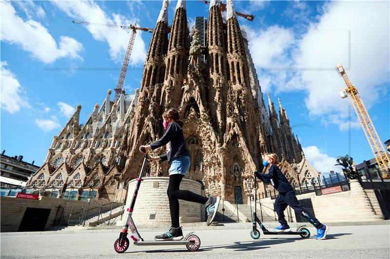 Sagrada Familia otvorena za djelatnike s prve linije borbe protiv koronavirusa