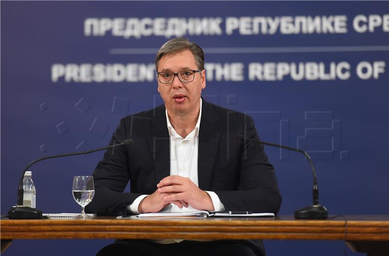 Serbian president says protests brutal political violence, foreign factor involved