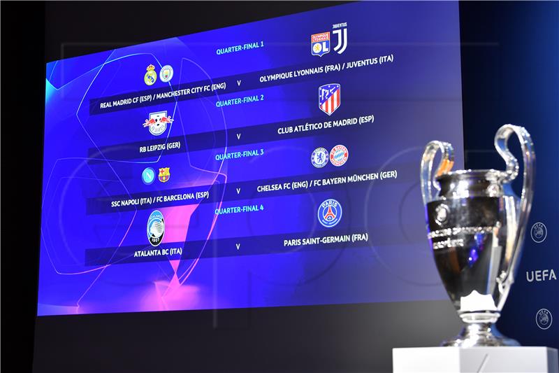 UEFA Champions League quarter final, semi-final and final Draw