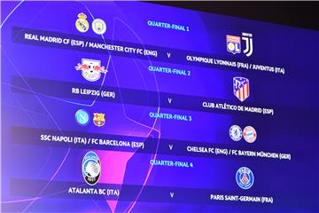 UEFA Champions League quarter final, semi-final and final Draw