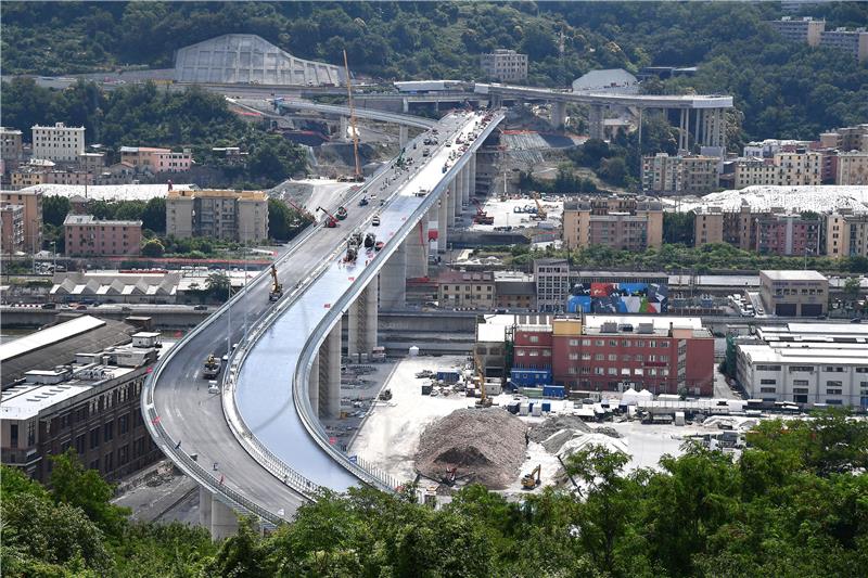 ITALY GENOA BRIDGE CONSTRUCTION