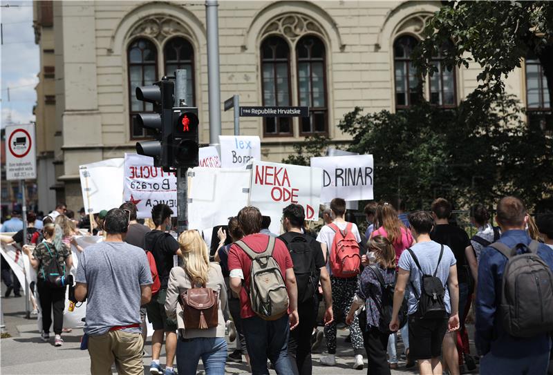 Prosvjed studenata Filozofskog fakulteta za slobodne institucije