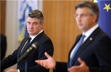 Milanović i Plenković održali tiskovnu konferenciju