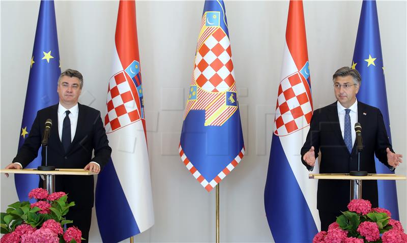 Milanović i Plenković održali tiskovnu konferenciju