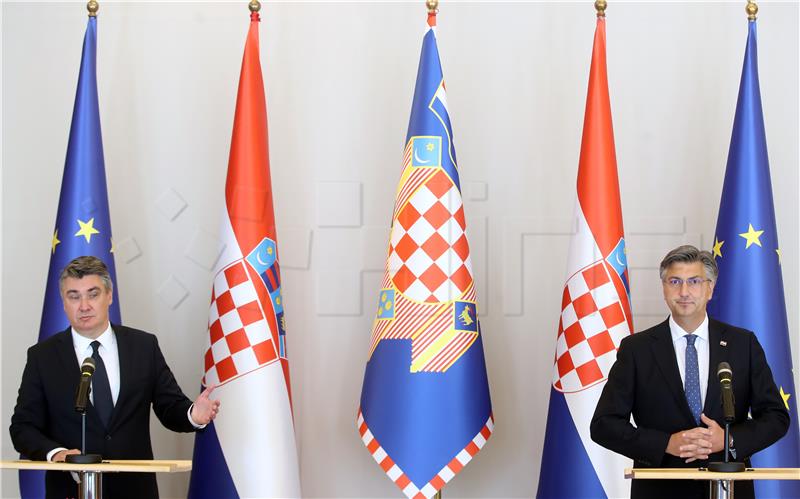 Milanović i Plenković održali tiskovnu konferenciju